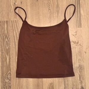 Brown Spaghetti Strap Top